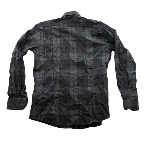 Barbour Mens Wilfred Shirt Large Checkered Tailored Fit Button-Down Long Sleeve - Picture 2 of 14